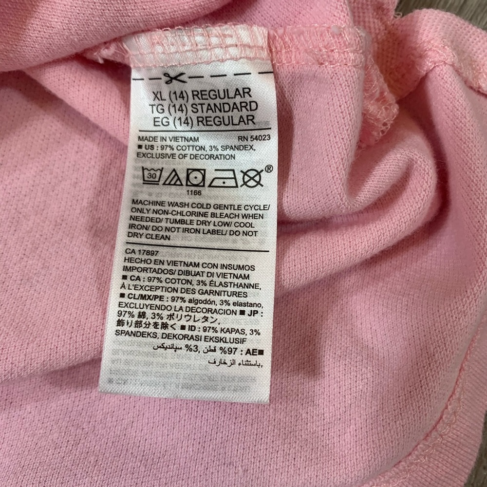 Old Navy Girls pink polo shirt - Picture 5 of 6